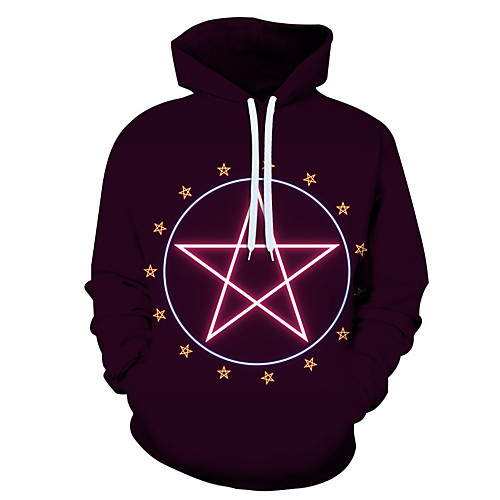 Men's 3D Print / Casual Hoodie - Geometric / 3D / Star Wine US32 / UK32 / EU40
Men's 3D Print / Casual Hoodie - Geometric / 3D / Star Wine US32 / UK32 / EU40