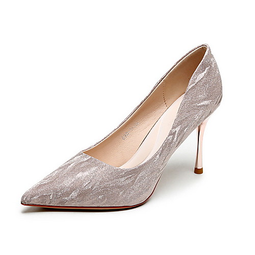Women's Wedding Shoes Spring & Summer Stiletto Heel Pointed Toe Daily Solid Colored PU Champagne / Silver
Women's Wedding Shoes Spring & Summer Stiletto Heel Pointed Toe Daily Solid Colored PU Champagne / Silver