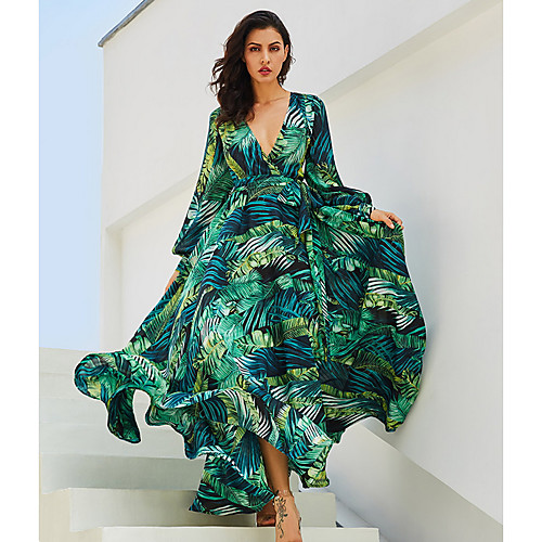 Women's Sheath Dress - Long Sleeve Floral Summer Elegant 2020 Green S M L XL XXL XXXL
Women's Sheath Dress - Long Sleeve Floral Summer Elegant 2020 Green S M L XL XXL XXXL