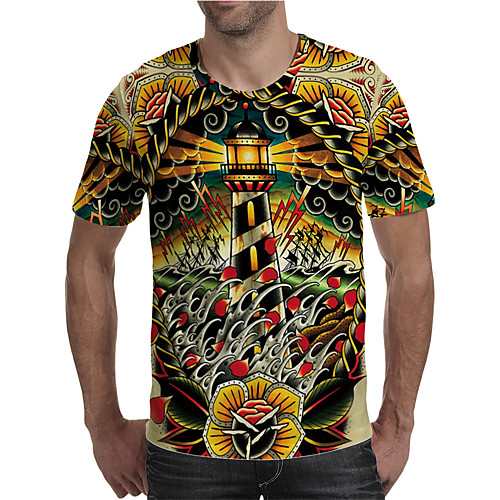 Men's Floral Graphic Print T-shirt Street chic Exaggerated Going out Club Rainbow
Men's Floral Graphic Print T-shirt Street chic Exaggerated Going out Club Rainbow
