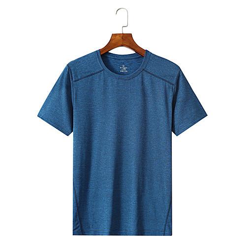 Men's Striped Solid Colored T-shirt Tropical Punk & Gothic Sports Gym Blue / Gray
Men's Striped Solid Colored T-shirt Tropical Punk & Gothic Sports Gym Blue / Gray