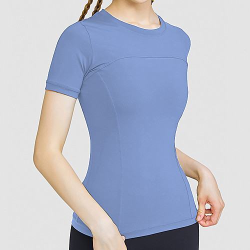 Women's Yoga Top Solid Color Black Purple Red Green Blue Yoga Running Fitness Tee / T-shirt Short Sleeve Sport Activewear Breathable Quick Dry Comfortable Stretchy
Women's Yoga Top Solid Color Black Purple Red Green Blue Yoga Running Fitness Tee / T-shirt Short Sleeve Sport Activewear Breathable Quick Dry Comfortable Stretchy