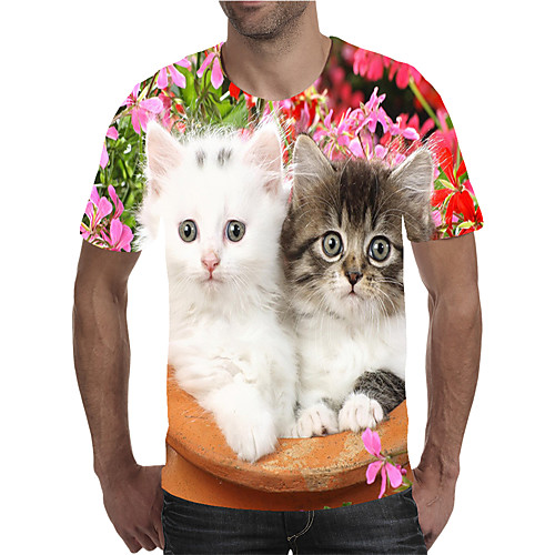 Men's Holiday Going out Street chic / Exaggerated T-shirt - Geometric / Color Block / 3D Print Rainbow
Men's Holiday Going out Street chic / Exaggerated T-shirt - Geometric / Color Block / 3D Print Rainbow