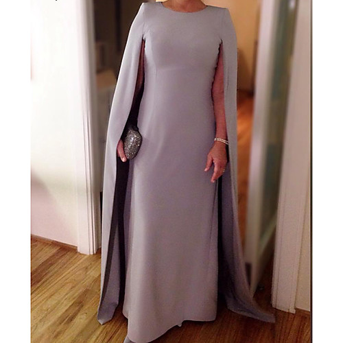 Sheath / Column Jewel Neck Floor Length Stretch Satin Short Sleeve Elegant Mother of the Bride Dress with Draping Mother's Day 2020
Sheath / Column Jewel Neck Floor Length Stretch Satin Short Sleeve Elegant Mother of the Bride Dress with Draping Mother's Day 2020
