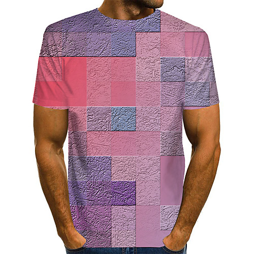 Men's Geometric 3D Print T-shirt Street chic Exaggerated Daily Going out Rainbow
Men's Geometric 3D Print T-shirt Street chic Exaggerated Daily Going out Rainbow