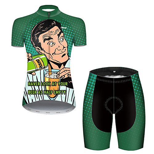 21Grams Women's Short Sleeve Cycling Jersey with Shorts Black / Green Oktoberfest Beer Bike Breathable Sports Patterned Mountain Bike MTB Road Bike Cycling Clothing Apparel / Stretchy
21Grams Women's Short Sleeve Cycling Jersey with Shorts Black / Green Oktoberfest Beer Bike Breathable Sports Patterned Mountain Bike MTB Road Bike Cycling Clothing Apparel / Stretchy