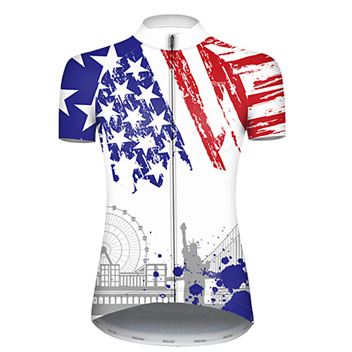 21Grams Women's Short Sleeve Cycling Jersey Blue / White National Flag Bike Top Mountain Bike MTB Road Bike Cycling Breathable Sports Clothing Apparel / Micro-elastic
21Grams Women's Short Sleeve Cycling Jersey Blue / White National Flag Bike Top Mountain Bike MTB Road Bike Cycling Breathable Sports Clothing Apparel / Micro-elastic