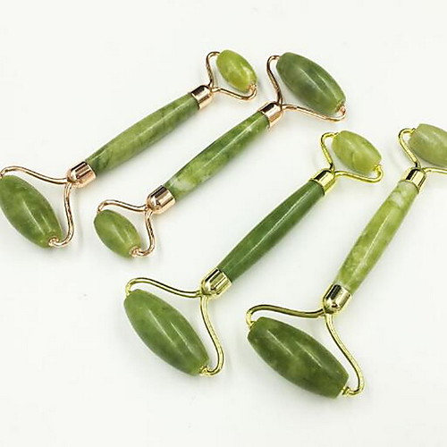 Double Green Jade Roller Facial Roller Face Massager Slimming Face Neck lift masajeador Facial Massage Stone Beauty Health Care
Double Green Jade Roller Facial Roller Face Massager Slimming Face Neck lift masajeador Facial Massage Stone Beauty Health Care
