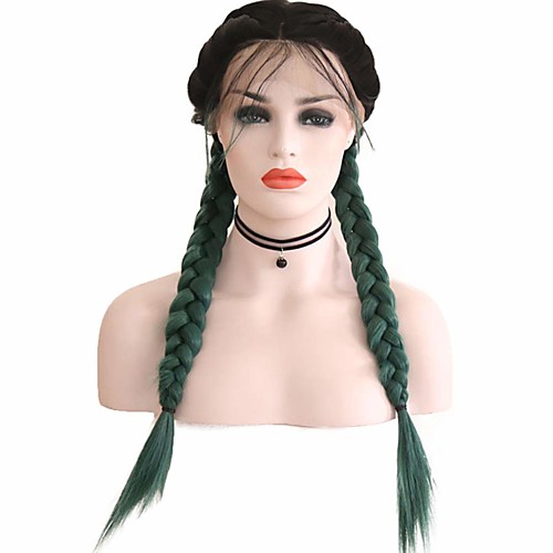 Synthetic Lace Front Wig Box Braids Middle Part with Baby Hair Lace Front Wig Long Ombre Green Synthetic Hair 18-26 inch Women's Soft Adjustable Party Green Ombre
Synthetic Lace Front Wig Box Braids Middle Part with Baby Hair Lace Front Wig Long Ombre Green Synthetic Hair 18-26 inch Women's Soft Adjustable Party Green Ombre