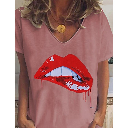 Women's Geometric T-shirt Daily Blushing Pink / Khaki / White / Black / Gray
Women's Geometric T-shirt Daily Blushing Pink / Khaki / White / Black / Gray