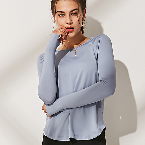 Women's Yoga Top Cut Out Solid Color Black Purple Pink Blue Gray Elastane Yoga Running Fitness Tee / T-shirt Long Sleeve Sport Activewear Breathable Quick Dry Comfortable Stretchy
Women's Yoga Top Cut Out Solid Color Black Purple Pink Blue Gray Elastane Yoga Running Fitness Tee / T-shirt Long Sleeve Sport Activewear Breathable Quick Dry Comfortable Stretchy