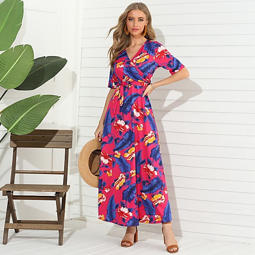 Women's A Line Dress - Short Sleeves Geometric Summer Fall Elegant Mumu Party Going out 2020 Blue Fuchsia Royal Blue S M L
Women's A Line Dress - Short Sleeves Geometric Summer Fall Elegant Mumu Party Going out 2020 Blue Fuchsia Royal Blue S M L