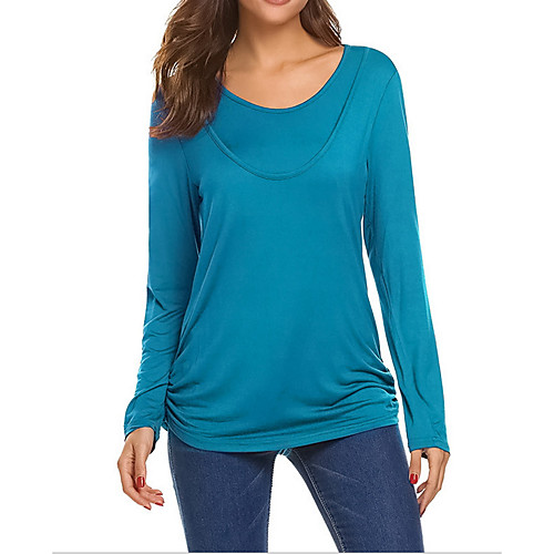 Women's Tops Maternity Solid Colored Blouse Round Neck Daily Fall Winter Blue Army Green S M L XL 2XL
Women's Tops Maternity Solid Colored Blouse Round Neck Daily Fall Winter Blue Army Green S M L XL 2XL