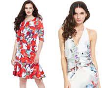 Vestidos Femininos com Estampa Floral