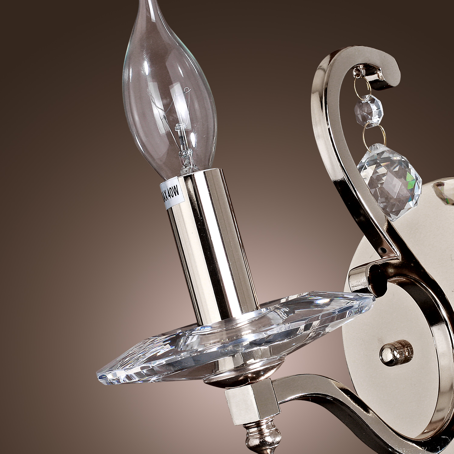 Modern Crystal LED Candle Wall Lamp Wall sconce Light Living room lighting eBay