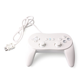 Grip Style Classic Controller For Wii/wii U (white)