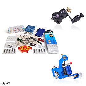 Top Quality Tattoo Kits With 2 New Style Tattoo Guns and 10 Color Ink