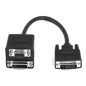 1m DVI / m para DVI / VGA y f / f por cable
