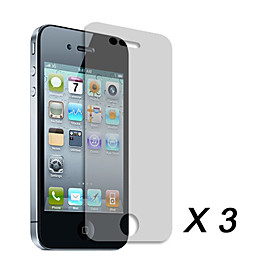 Clear Screen Protector Film for Apple iPhone 4 (3 pcs)