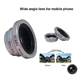 0.68X Wide Angle Add-On Lens with Macro for Mobile Phones/Cellphones/Digital Cameras