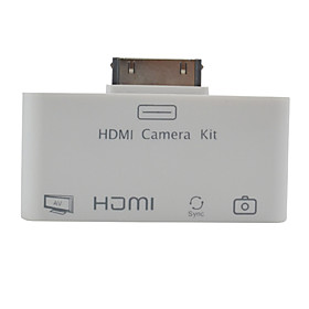 4-in-1 1080P HDMI/AV/Camera Connection/Card Reader Combo/Adapter for iPad, iPad 2 and The new iPad