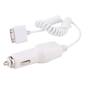 Coil Car Cigarette Charger for iPhone 4S/4/3G/3GS/iPods