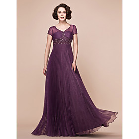 Sheath/Column Off-the-Shoulder Stretch Satin Mother of the Bride Dresses Party Dresses Floor-Length with Split Side