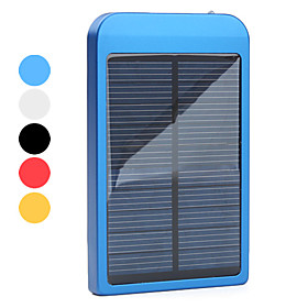 Solar Powered and AC Charger for iPhone, iPod, Samsung Blackberry HTC Smartphones (Assorted Colors, 2600mAh)