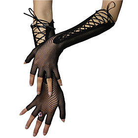 Elbow Length Half Finger Glove Nylon Bridal Gloves Party/ Evening Gloves Spring Summer Fall Elbow Length Half Finger Glove Nylon Bridal Gloves Party/ Evening Gloves Spring Summer Fall