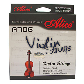 Alice - (A706) Steel Core Violin Strings