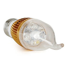 e27 4-LED 4W blanco 360lm dirigidas por bombillas de vela (85-265V)