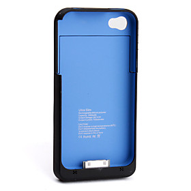 1900mAh Power Charger External Battery Backup Case for iPhone 4, 4S (Black)