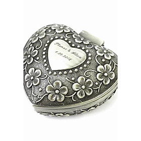 Personalized Elegant Heart-shaped Decorative Pattern Tin Alloy Women