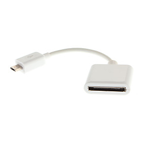 Micro USB Male to 30-Pin Female Adapter Cable for iPad, iPhone 4/4S and Others
