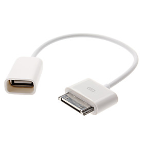 30-Pin Male to USB female Adapter Cable for iPhone 4, 4S and Others