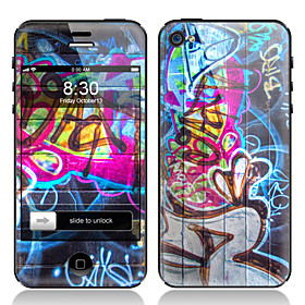 Scrawl Design Front and Back Screen Protector Film for iPhone 4/4S