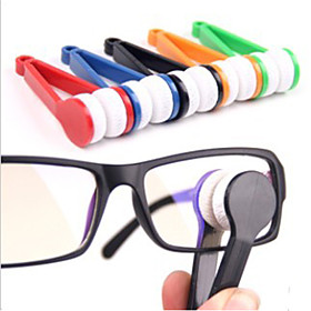 1 Pc Eyeglasses Cleaner Portable / Multi-function For Portable / Multi-function Microfiber / Abs - Yellow / Green / Blue