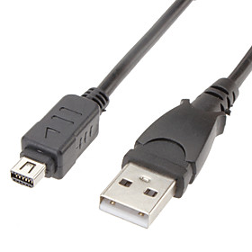 Digital Camera USB Cable for Olympus (1 m, Black)