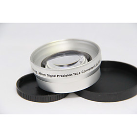 46mm 2.0x TELE Telephoto LENS for Camcorder 46 mm 2x Silver