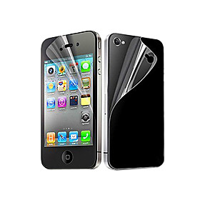 Clear Front and Back Screen Protector for iPhone 4/4S
