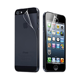 3X Clear Front and Back Screen Protector for iPhone 5