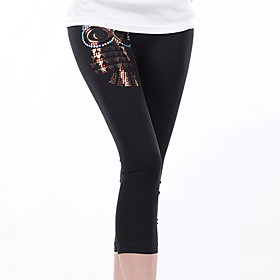 Sequin Owl Short Legging (Hip:90-104cm Length:85cm)