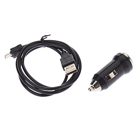 V8 Car Charging Adapter and USB Cable for Samsung Mobile Phone