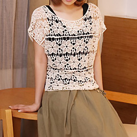 Women's Vintage Lace Crochet Cutwork Crochet Top