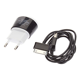 Stylish Mini USB Power Adapter with USB Data Charging Cable for Samsung Galaxy Tab P1000