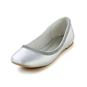 gray satin flats