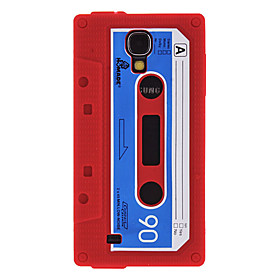 Cassette Pattern Silicone Soft Case and Screen Protector for Samsung Galaxy S4 I9500