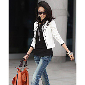 Women's Rivet Long Sleeve Slim Cut Blazer