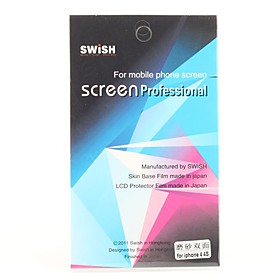 Front and Back Mat Anti-scratch Screen Protector with Cleaning Cloth for iPhone 4 and 4S