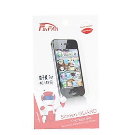 Anti-scratch Mirror Screen Protector with Cleaning Cloth for iPhone 4 and 4S